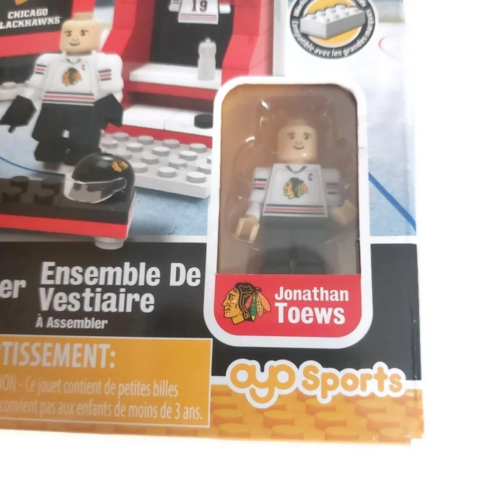Chicago Blackhawks Buildable Locker Set Jonathan Toews Oyo Sports 102 pcs